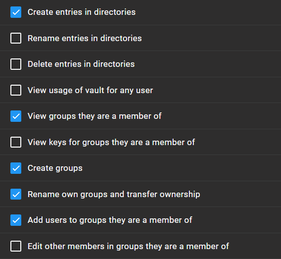 tiCrypt permissions frame 6